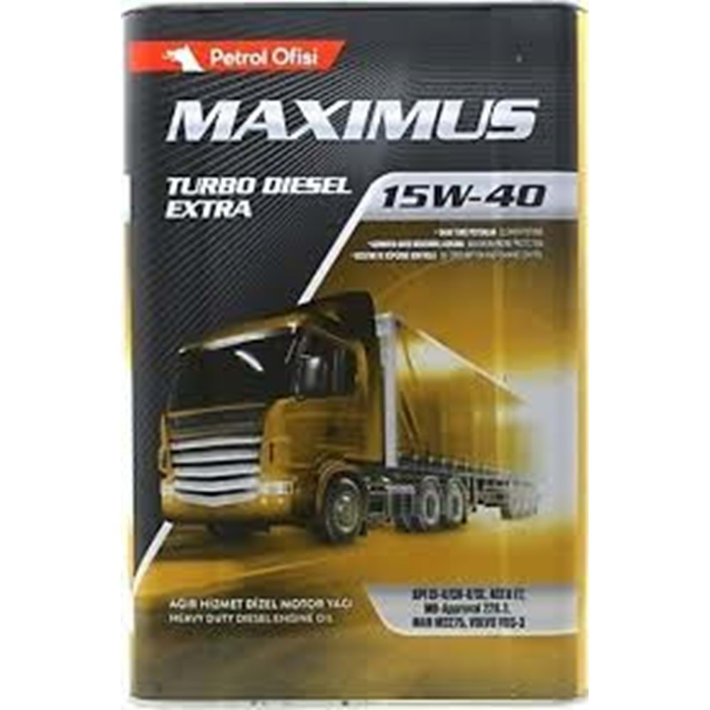 PO MAX. T. DİZEL 15W/40 16 KG. G.T.I.P:271019990025