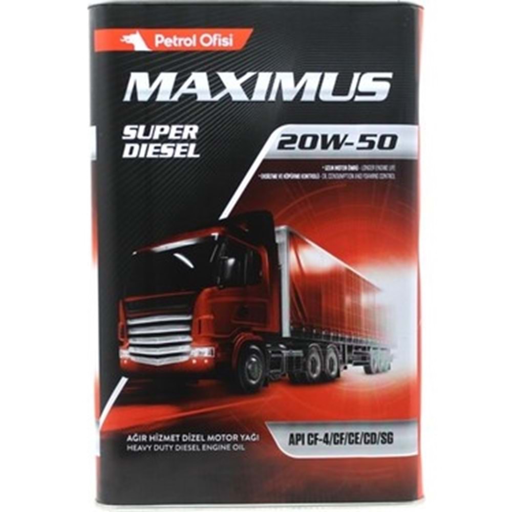 PO MAX. SÜP. DİZEL 20W/50 16KG.